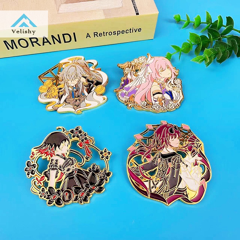 Ghim Cài Áo Kim Loại Hình honkai 3 elysia game honkai Tác Động Cho Ba Lô
