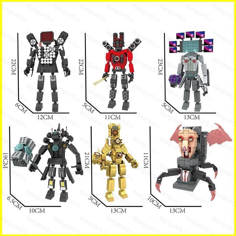 Mới Mô Hình Đồ Chơi Nhà Vệ Sinh Trượt Tuyết titan Đồng Hồ Người Đàn Ông Vua titan Màu Vàng Làm Quà Tặng Cho Trẻ Em