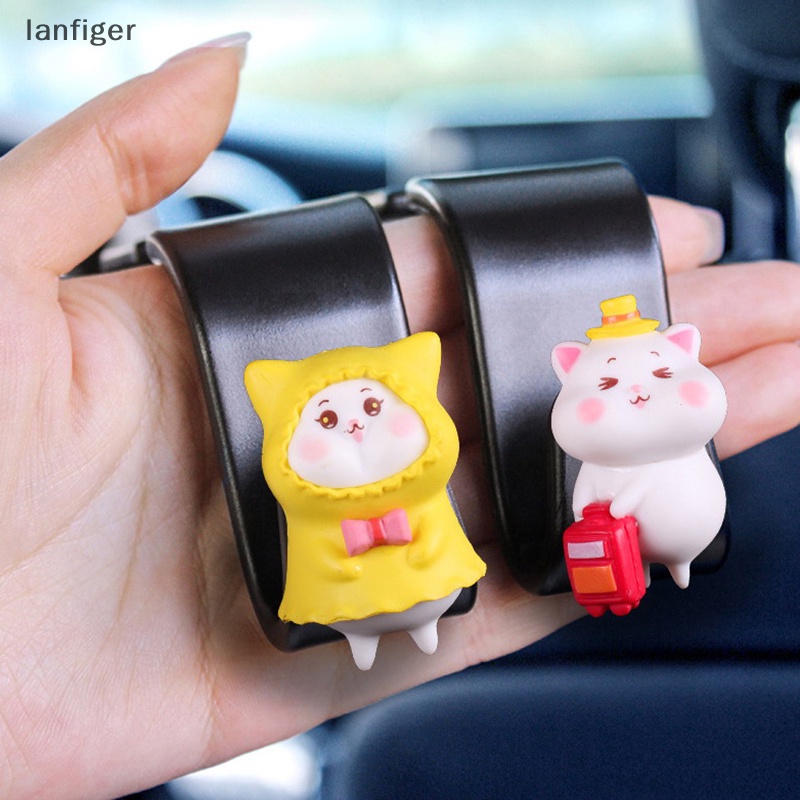 Lanf Móc Treo Đồ Gắn Sau Ghế Xe Hơi Đa Năng Hình Heo / Vịt Hoạt Hình