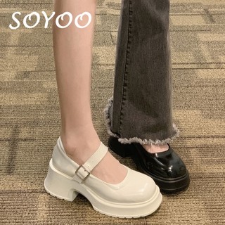 Giày búp bê Mary Jane lolita QIAOSHIHUI da mềm đế êm thời trang trẻ trung FLF23C04CD 49Z23120