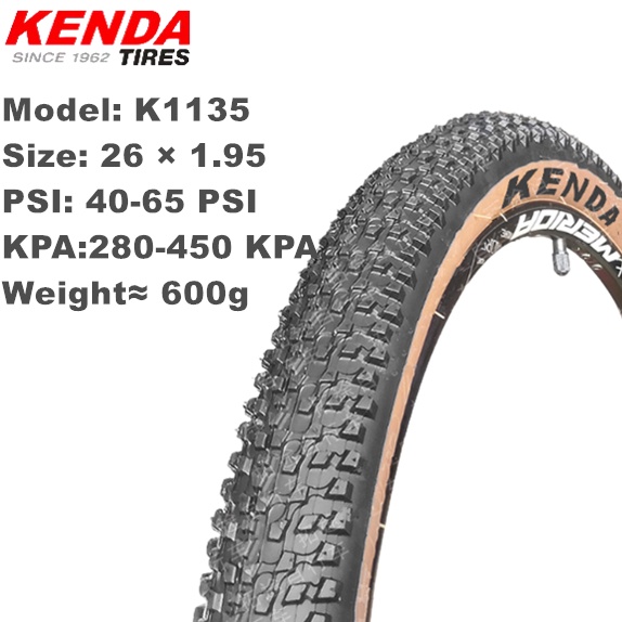 Kenda Lốp Xe Đạp Leo Núi Bằng Thép Chống Mòn 26 / 27.5 X 1.95 / 1.75 Chất Lượng Cao