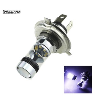 MONDANDI  Bóng Đèn Pha Led H4 9003 Cob 100W 1800Lm 6000K Chuyên Dụng Cho Xe Hơi