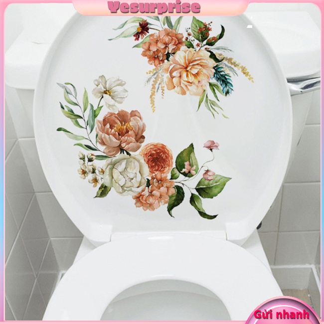 Sticker Tự Dính Dán Nắp Bồn Cầu toilet Phòng Tắm 20 X 30Cm