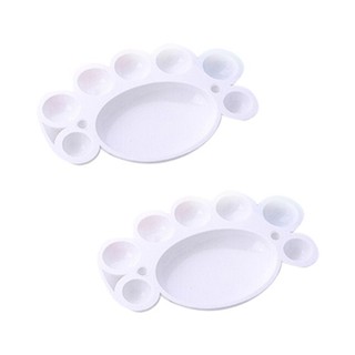 Set 2 bảng pha màu sơn móng hình dấu chân
