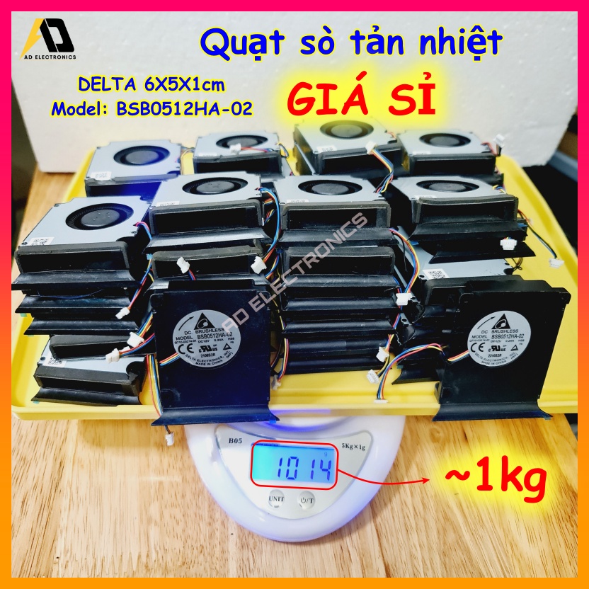 Quạt sò tản nhiệt ly tâm 6cm x 5cm x 1cm chạy êm gió tốt ~ Set combo 1kg ~ 42 cái