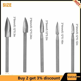 Set 5 Mũi Khoan Chạm Khắc Gỗ DIY Chuyên Dụng