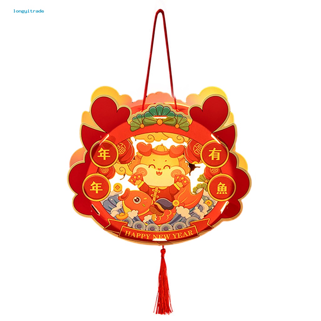 Bộ Đèn Lồng Thủ Công Năm 2024 Hình Rồng Phát Sáng Trang Trí Lễ Nam Ánh Sáng diy