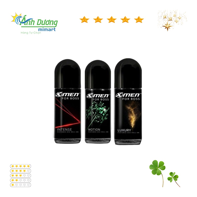 Lăn Khử Mùi X-Men for Boss Intense 40ML, FIRE 40ML, WOOD 40Ml