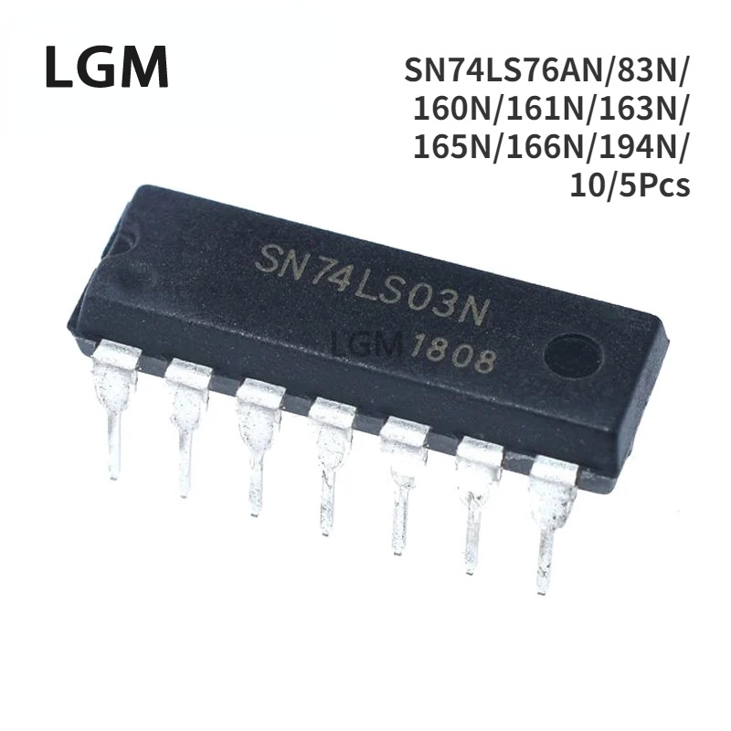 10 / 5 Chính Hãng SN74LS160N HD74LS161AN 74LS83 7483 163 / 165 / 166P / 194AP / 76N / 83N DIP16 IC M