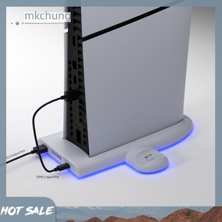 Đế sạc đứng làm mát điều khiển chơi game có đèn rgb cho ps5 slim