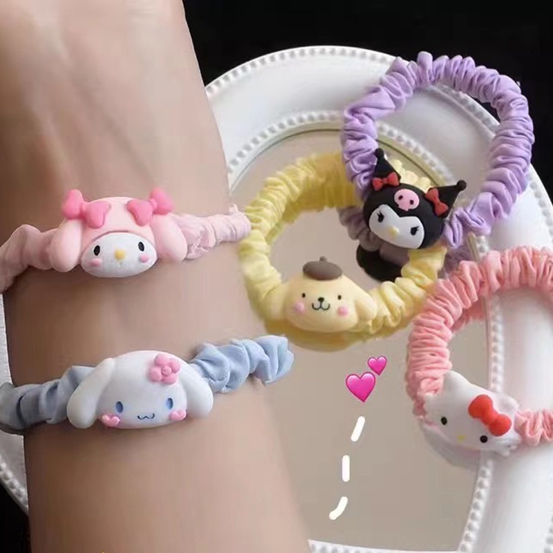 Dễ Thương Dây Buộc Tóc Hình Chú Chó cinnamon Nhồi Bông Đáng Yêu