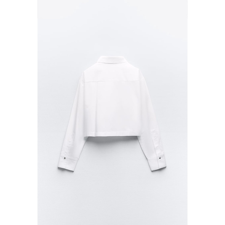 Áo sơ mi croptop Zara authentic