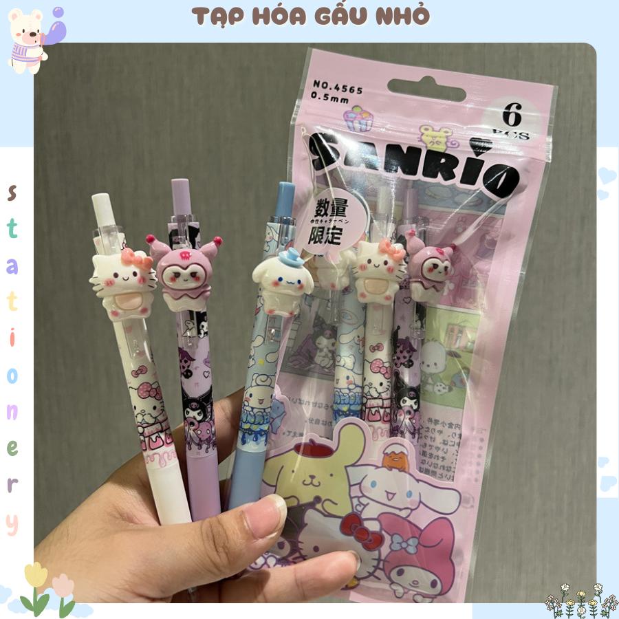 Set 3 bút gel GẮN ICON SANRIO-CINNAMOLL dễ thương [taphoagaunho]