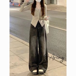 SUNAIXUE quần ống rộng quần nữ jean Dễ thương Vintage Đơn giản Trendy WNK23C0FJI 51Z231219