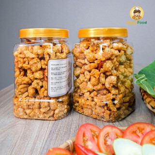 Tóp mỡ mắm tỏi da giòn tasty food - hũ 450g đồ ăn vặt