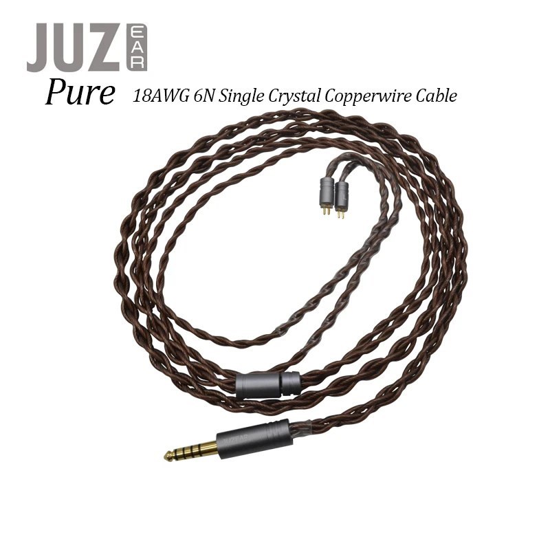 Juzear Dây Cáp Nối Tai Nghe 4 Lõi 18awg 6n 3.5mm 0.78mm 2 pin