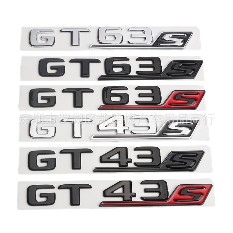 Thích Hợp Cho Xe Mercedes-Benz GT50 GT53 GT63SGTS AMG GT43 Logo Xe Phía Sau Đuôi Logo Chữ Logo Cao C