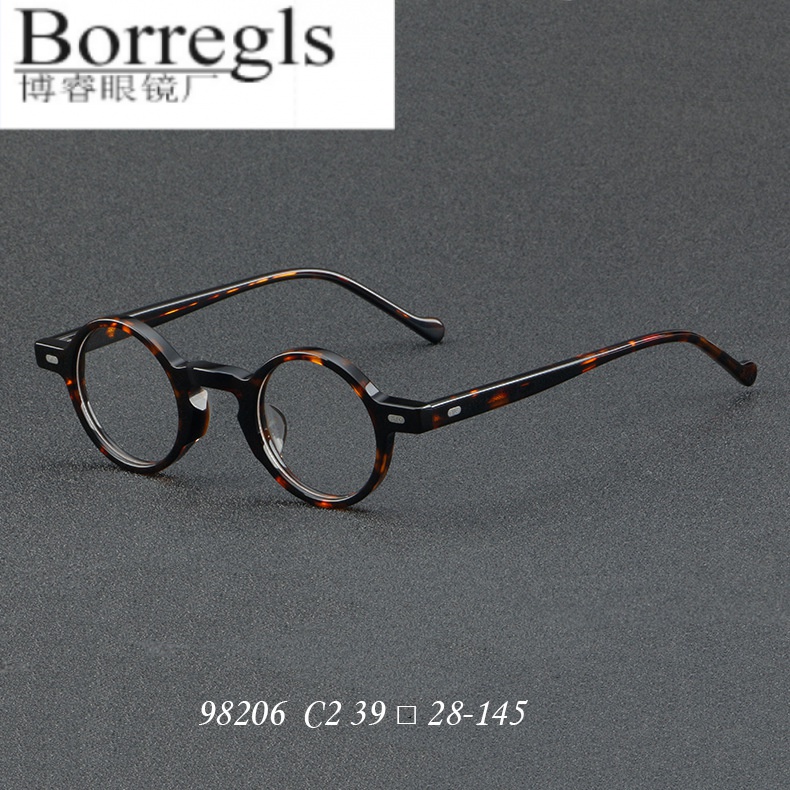 Khung Kính Sợi Acetate Khung Mắt Retro 98206 Kính Phẳng