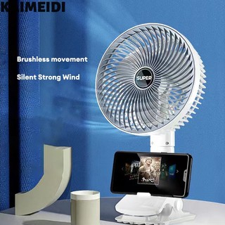 Quạt điện mini KAIMEIDI cầm tay để bàn có cổng sạc USB tiện lợi