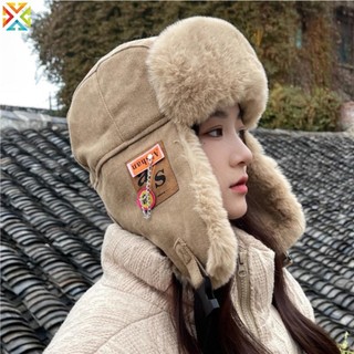 Mũ phi công lót nhung dày dặn giữ ấm tai chống gió thời trang mùa đông cho nữ