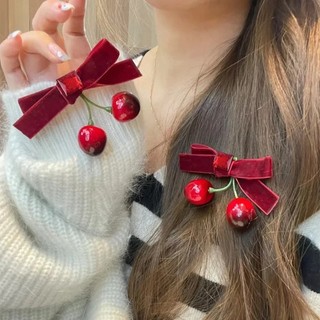 Kẹp Tóc Hình Quả Cherry Dễ Thương Dành Cho Nữ