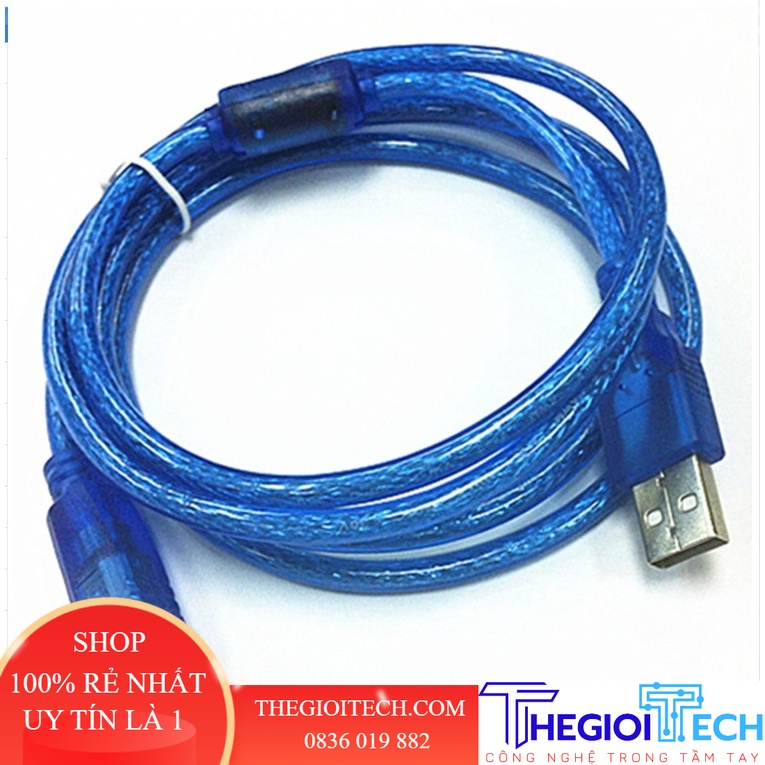 Cáp USB2.0 A sang B 1.8m cho Máy In và Thiết Bị Kết Nối Dữ Liệu