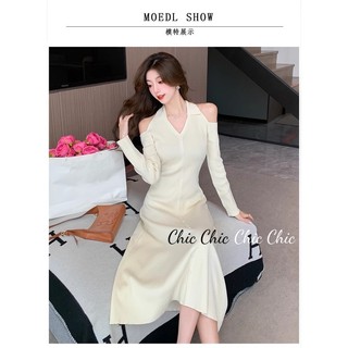 Chic Chic váy nữ Đầm Body Cho thời váy hàn quốc Fashion Comfortable Vintage WMY241024M 1Z240103