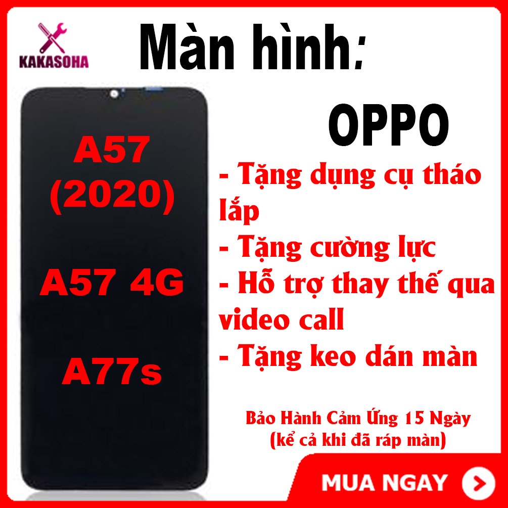 Màn hình oppo A57(2020) / A57 4G / A77s dành cho điện thoại A57(2020) / A57 4G / A77s zin - Tặng keo