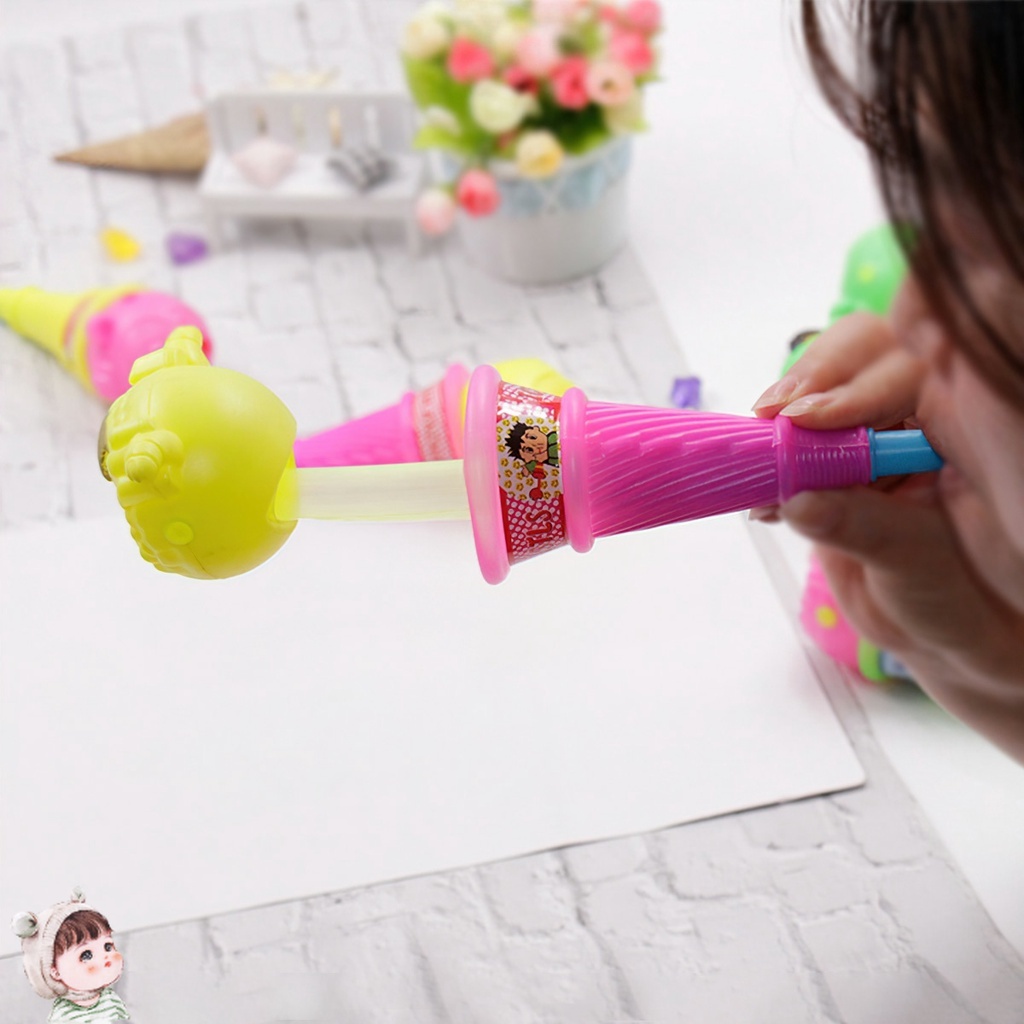 Kèn cổ vũ bóng đá mini đáng yêu hình cây kem Ice Cream Animal Whistls