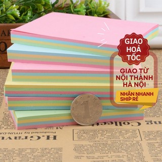 [4 màu 1 tập 75 tờ] Giấy Ghi Chú, Giấy Note Nhiều Màu Sắc Bỏ Túi Tiện Lợi ST350