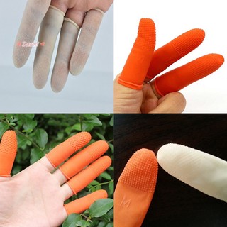 Set 100 Bao Tay Cao Su Tự Nhiên Dày Dặn Bảo Vệ Ngón Tay