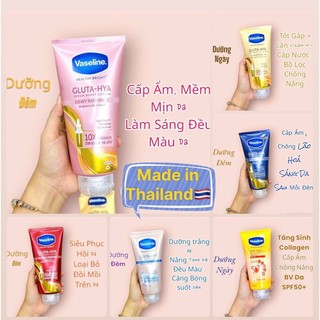 Sữa dưỡng thể trắng da vaseline 10x thái lan 300ml - healthy bright gluta hya serum burst uv lotion