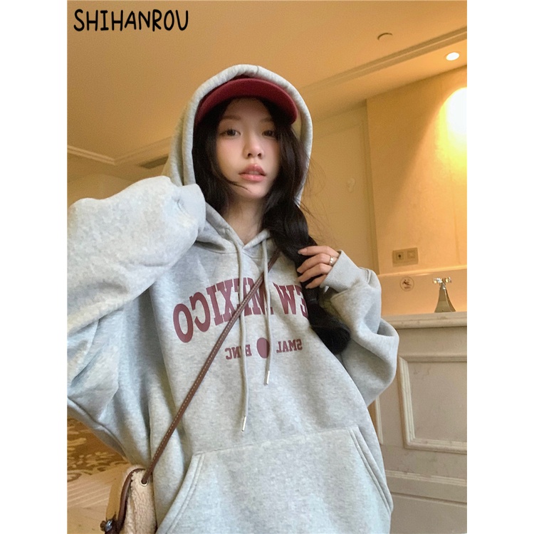 SHIHANROU Áo Khoác hoodie áo khoác nữ zip hoodie casual Thông thường Thanh lịch Popular WWY2410ATE 3Z240116