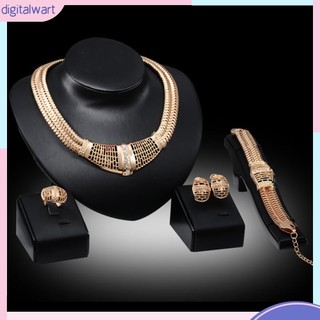 Bộ trang sức gồm vòng cổ / vòng tay / nhẫn / bông tai thiết kế đ