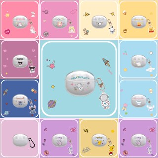 Cho Edifier X2S Case ốp tai ng Vỏ Bảo Vệ Hộp Sạc Tai Nghe Edifier X2S Màu Hồng Trong Suốt Họa Tiết Phi Hành Gia Dễ Thương