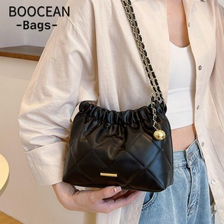 BOOCEAN Xách Da pu Đeo Chéo Sức Chứa Lớn Màu Trơn Thời Trang Cho Nữ