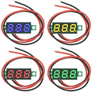 050 Vôn Kế Kỹ Thuật Số Mini 0.28 Inch 2.5V-40V 5V 9V 12V 24V