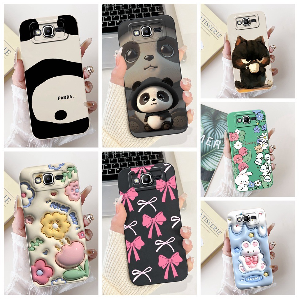 5.0 '' Dành Cho Samsung J2 Prime Ốp Lưng G532F G532M Thẩm Mỹ Mèo Dễ Thương Thời Trang Ngộ nghĩnh Sil