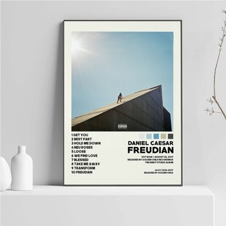 Tranh Treo Tường In Hình Phong Cách Nhạc Sĩ daniel caesar freudian hip hop Trang Trí Nhà Cửa