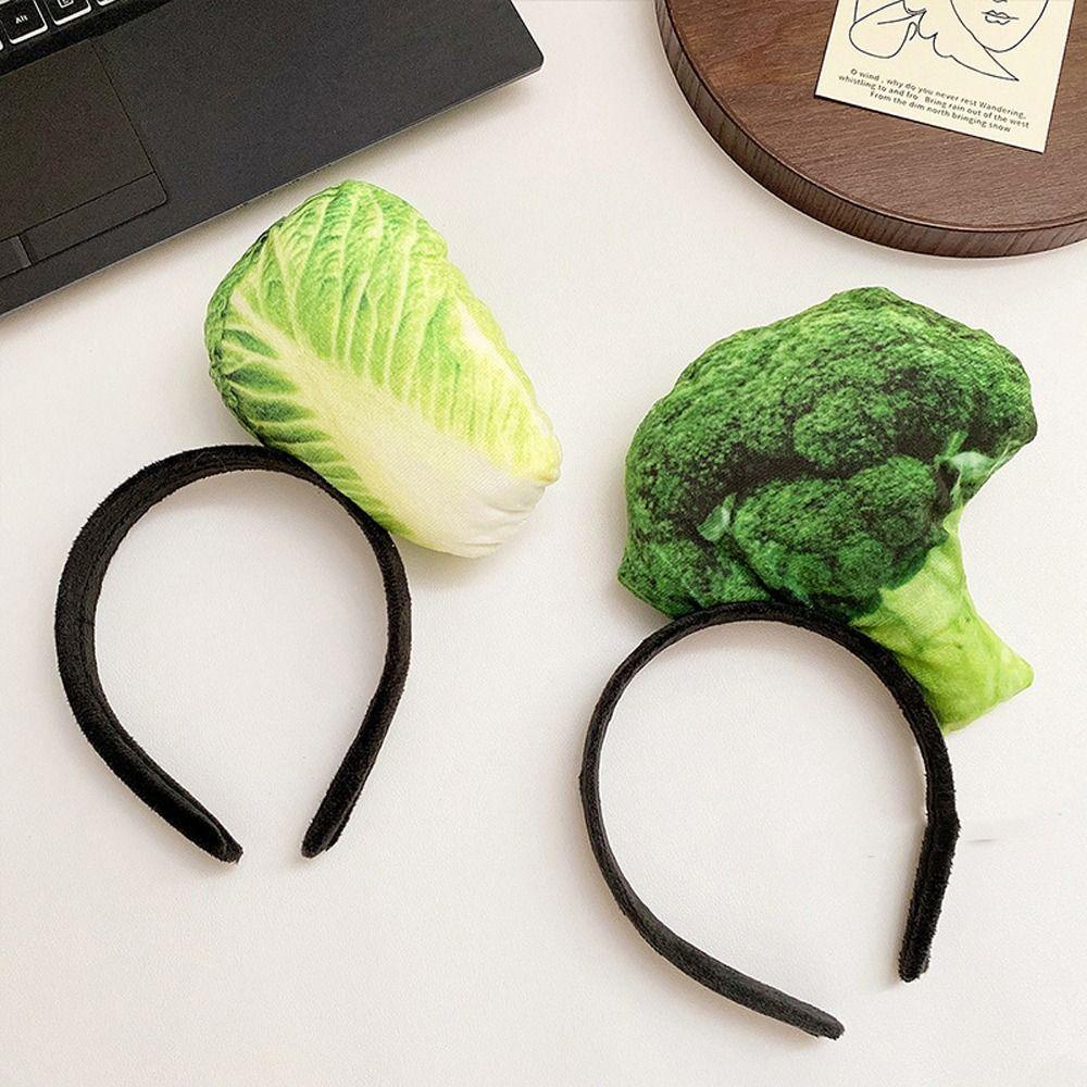 Băng Đô Cài Tóc Hình Bánh Mì / Hamburger / Xương / Kem / Rau Củ Thời Trang 2Lig Cho Bé