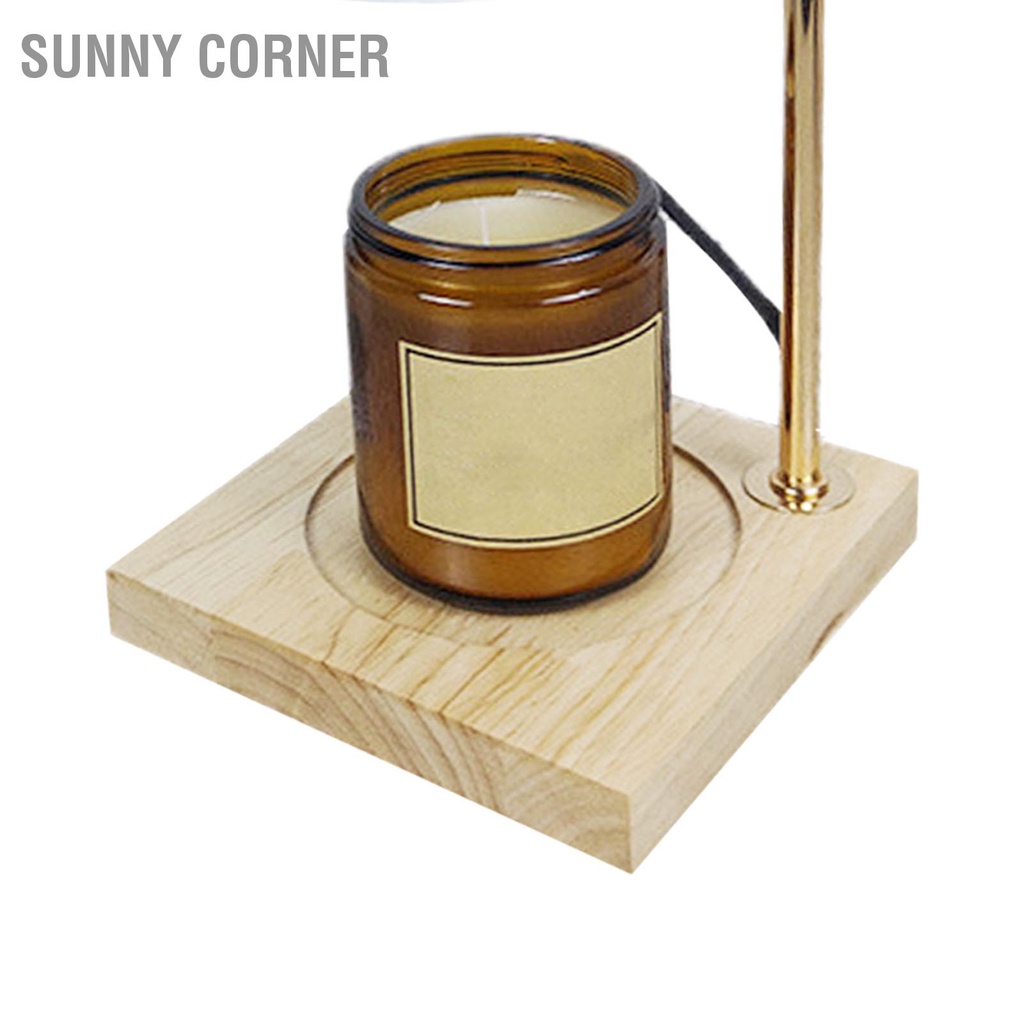 Sunny corner Có hàng sẵn Đèn sưởi ấm nến không khói có thể điều chỉnh độ sáng Trang trí đèn thơm nóng chảy cho phòng ngủ EU 220V