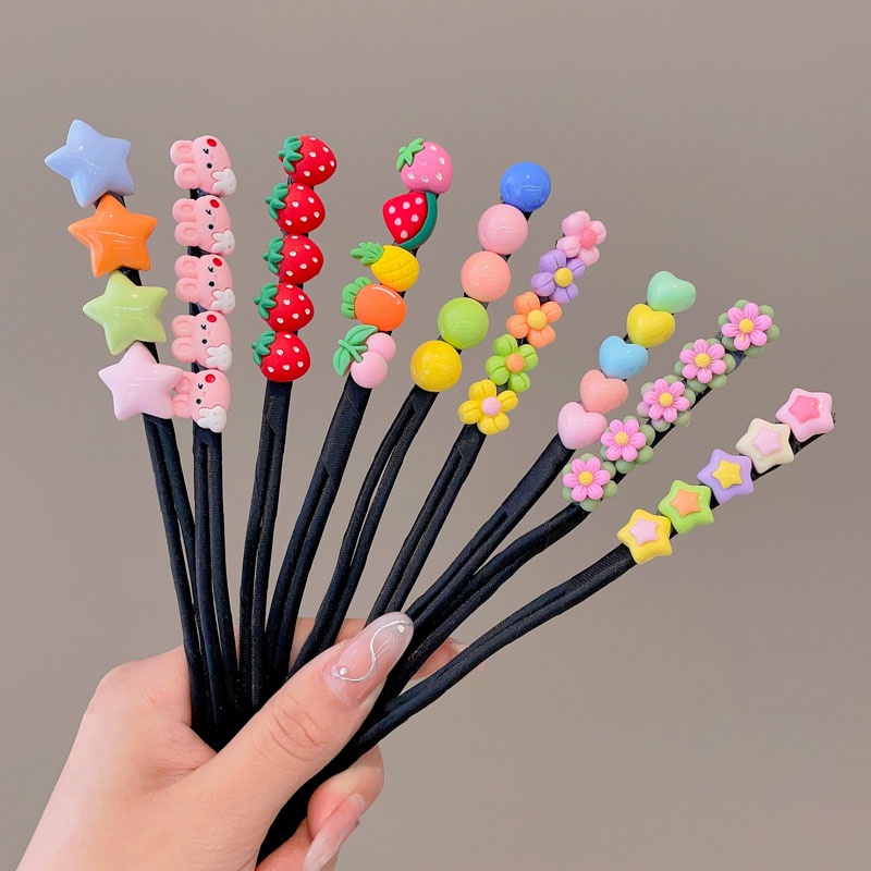 Dụng Cụ Búi Tóc Xoăn Hình Ngôi Sao / Bông Hoa Xinh Xắn Cho Bé