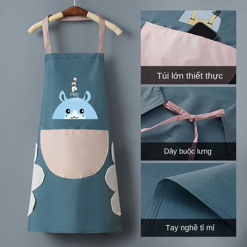 Tạp Dề Nấu Ăn Chống Thấm Nước Thấm Dầu Tiện Lợi