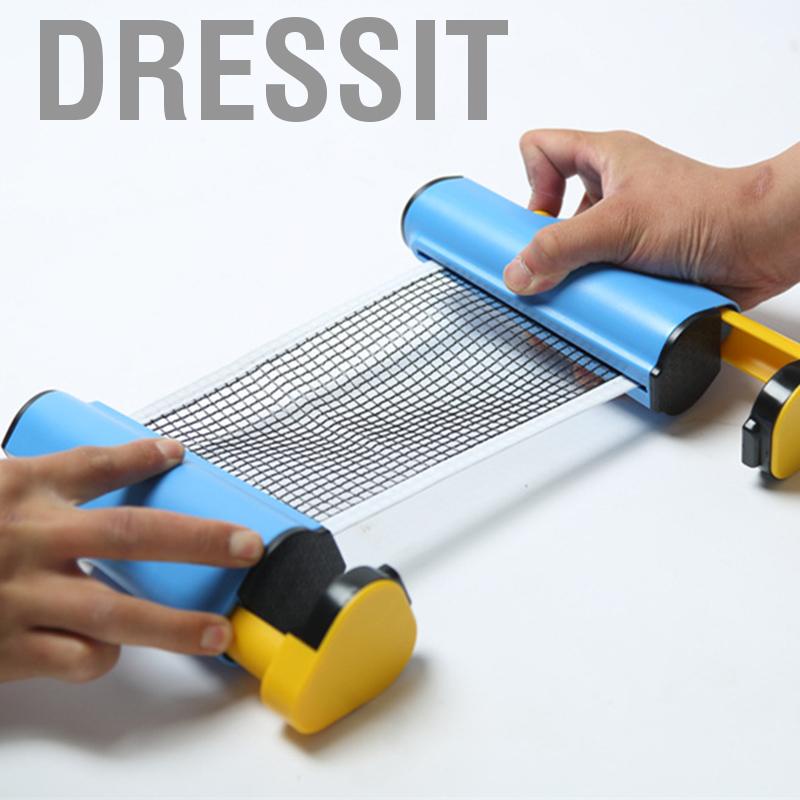 Dressit Retractable  Net Rack Fashionable Safe Wavy Edge Portable Pong Ball for Gym School