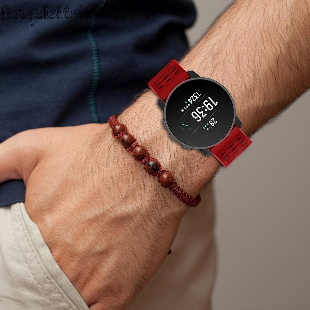 Thông Minh Dây Đeo Thay Thế Chất Liệu Silicon Màu Trơn Cho suunto Dọc / suunto9 peak pro