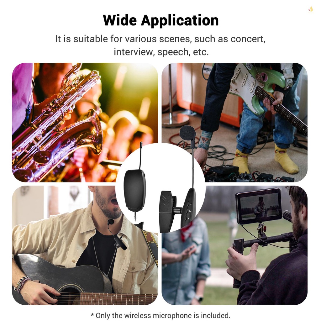 Micro Không Dây Kèm Kẹp Chuyên Dụng Cho Kèn saxophone Trumpet clarinet