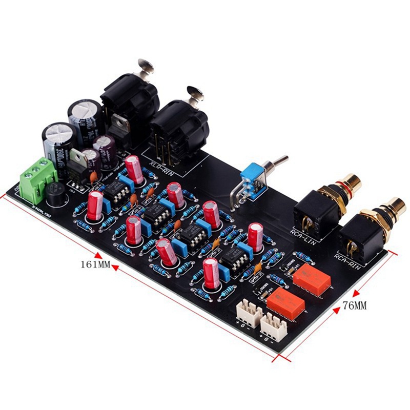 Bảng Mạch Cân Bằng Khuếch Đại Âm Thanh Hai Kênh Không Cân Bằng diy