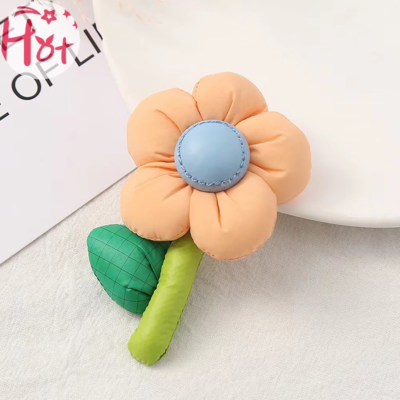 Trâm Cài Áo Hình Hoa Hướng Dương Bằng Vải Màu Kẹo Dễ Thương vn