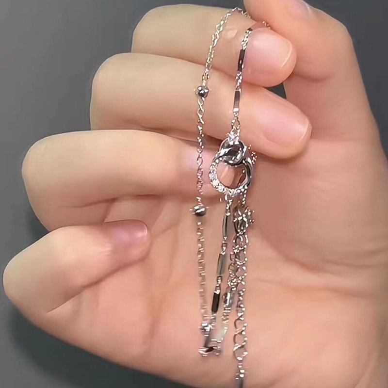 Siêu đẹp đính kim cương vòng đeo tay nữ sinh phong cách vòng đeo tay cá nhân sang trọng tay trang sức