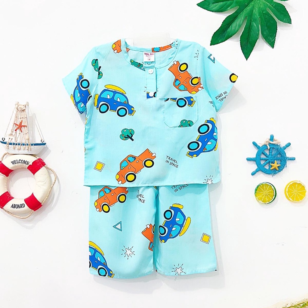 TOLEXINH  bộ tay ngắn quần dài bé trai vải loại 1